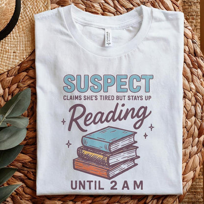 Suspect Claims She’s Tired But Stays Up Reading PNG, Book Lover Digital