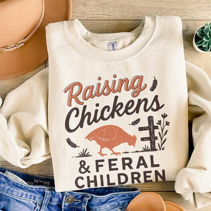 Raising Chickens & Feral Children PNG, Homestead Digital Download - 300