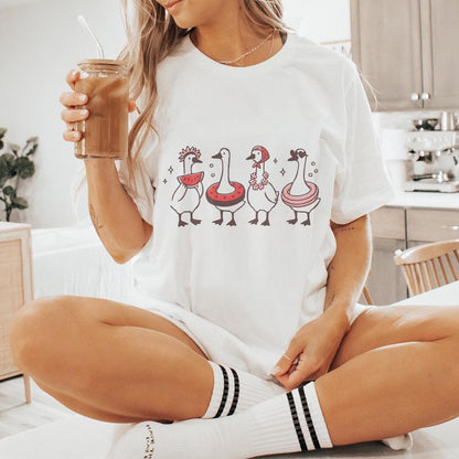 Watermelon Goose PNG, Funny Goose Digital Download - 300 DPI Design for