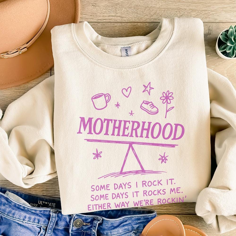 Motherhood PNG, Some Days I Rock It - 300 DPI Design for T-Shirt