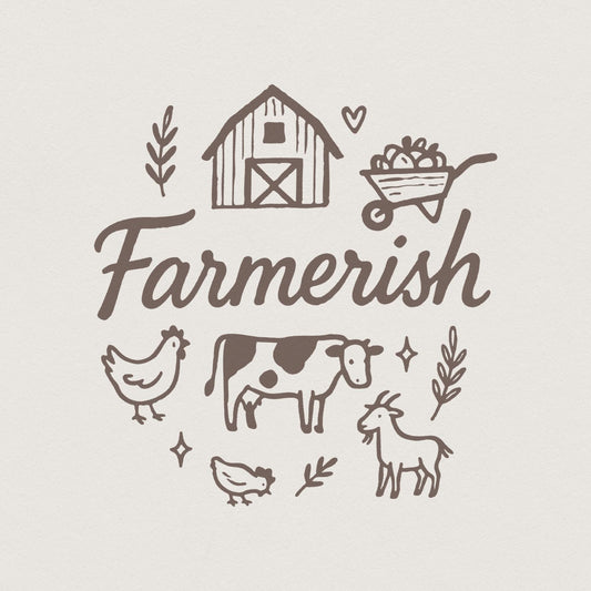 Farmerish PNG, Farm Animal Digital Download - 300 DPI Design for T-Shirt