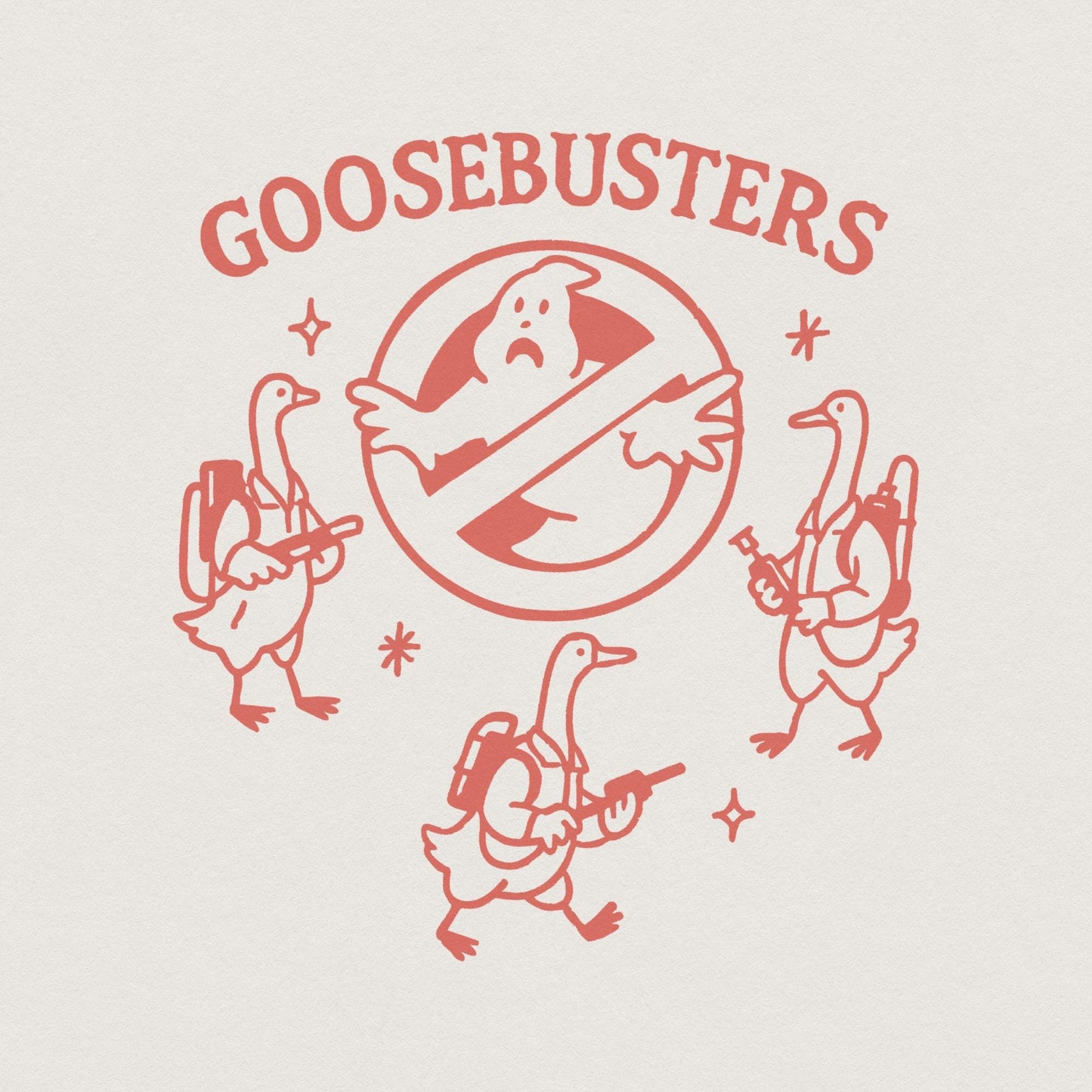 Goosebusters PNG T-Shirt Design, Funny Goose Digital Download - 300 DPI