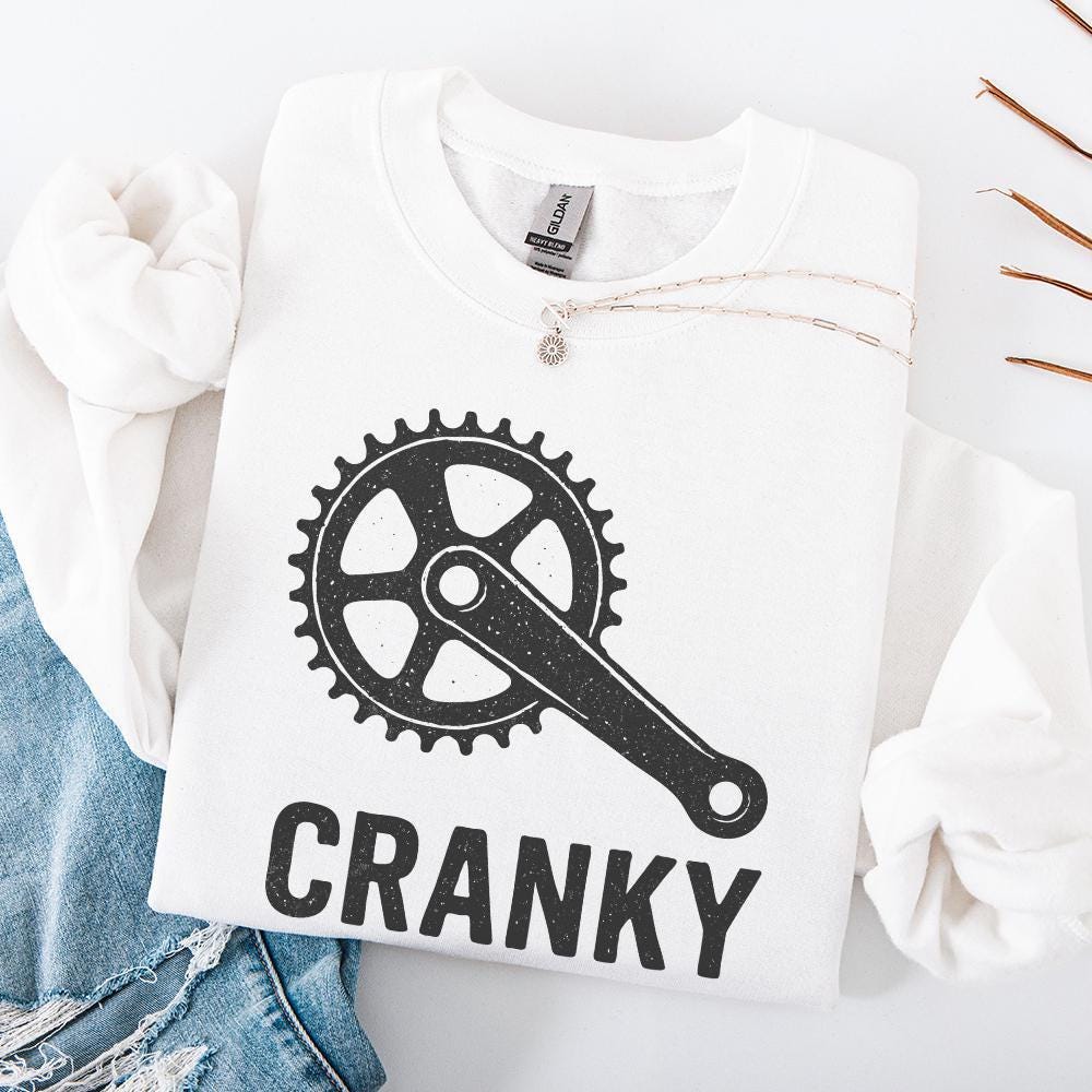 Cranky PNG, Funny Cycling Shirt PNG - 300 DPI Design for T-Shirt