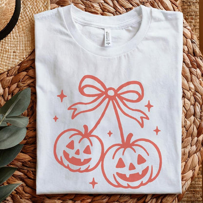 Halloween Pumpkin Bow PNG, Digital Download - 300 DPI Design for T-Shirt