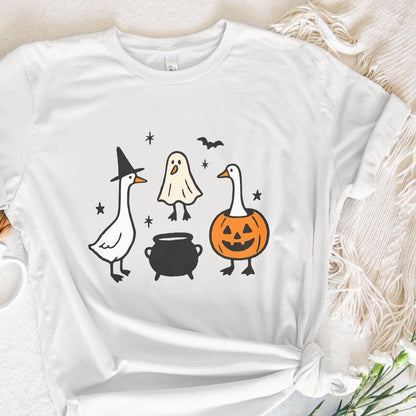 Halloween Goose PNG, Witch Goose - 300 DPI Design for T-Shirt
