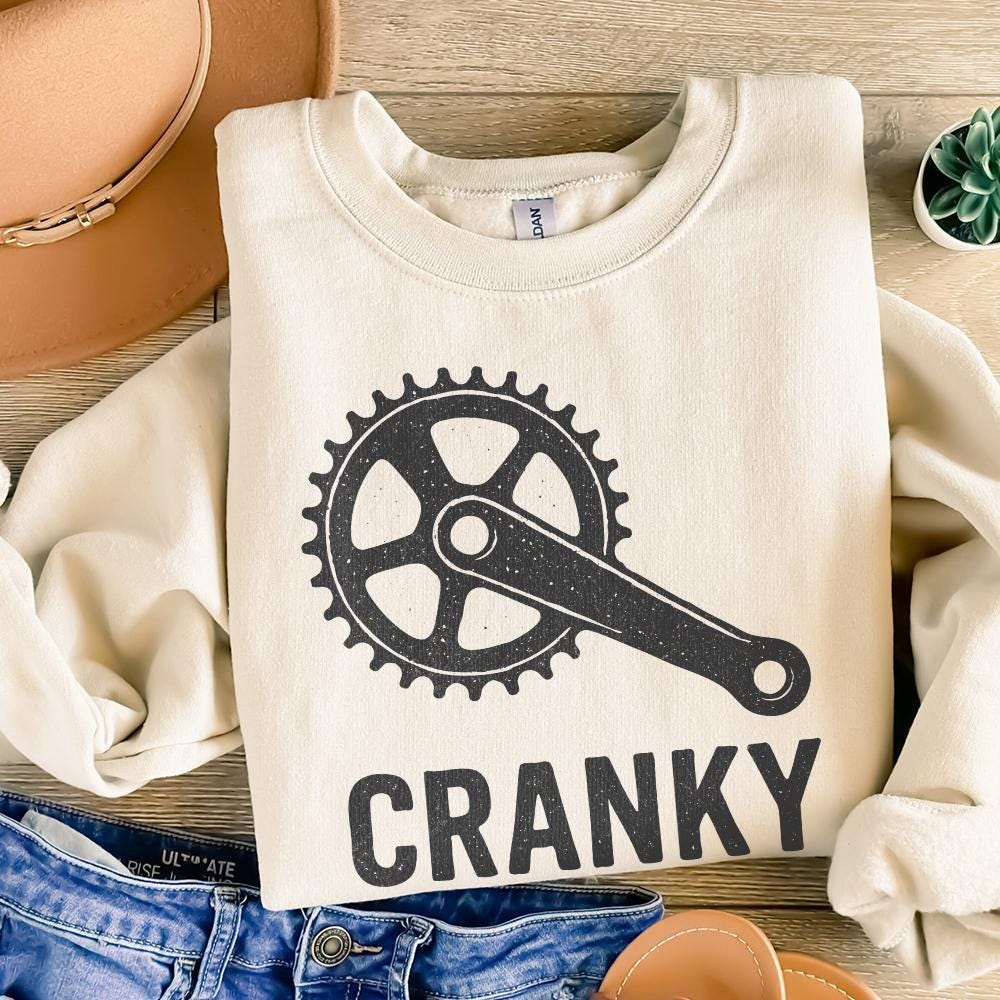 Cranky PNG, Funny Cycling Shirt PNG - 300 DPI Design for T-Shirt