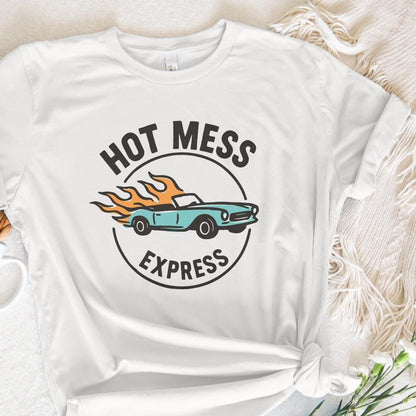 Hot Mess Express PNG, Funny Retro Car PNG - 300 DPI Design for T-Shirt
