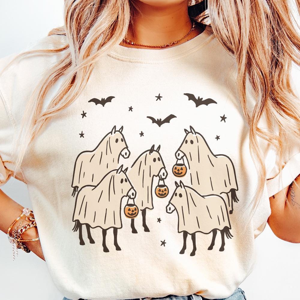 Halloween Horse PNG, Kids Halloween PNG - 300 DPI Design for T-Shirt