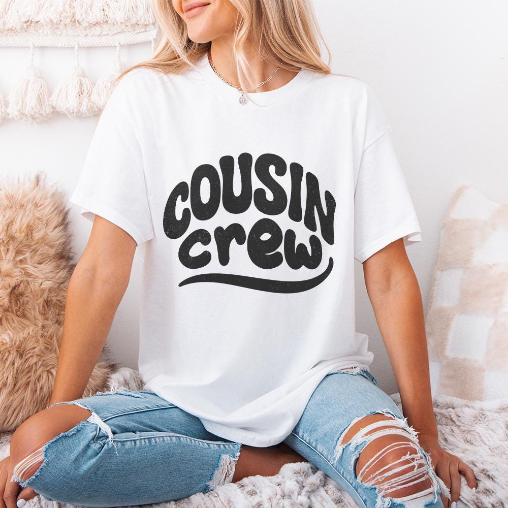 Cousin Crew PNG Shirt, Family Reunion PNG - 300 DPI Design for T-Shirt