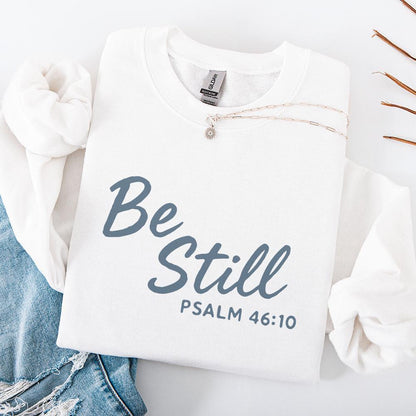 Be Still Psalm 46:10 PNG, Christian Wall Art - 300 DPI Design for T-Shirt