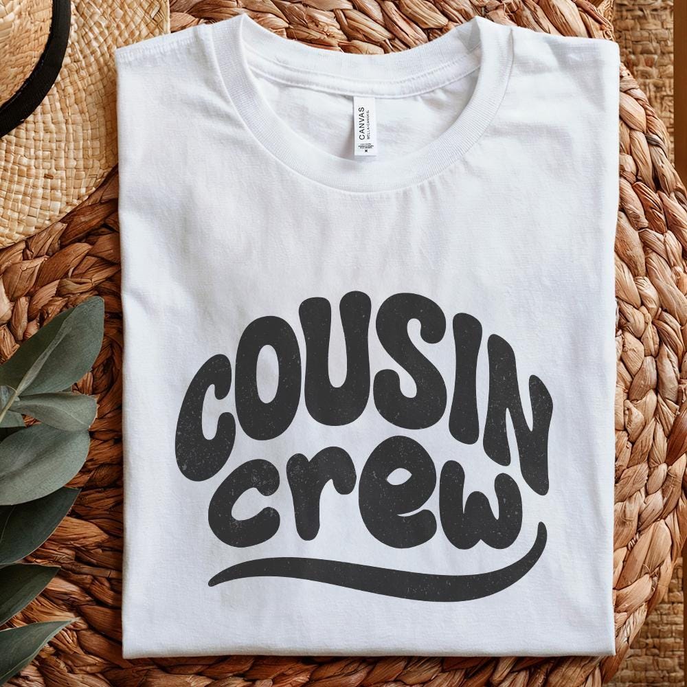 Cousin Crew PNG Shirt, Family Reunion PNG - 300 DPI Design for T-Shirt