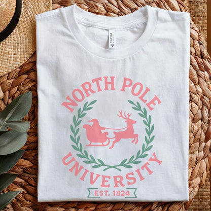 North Pole University PNG Digital Download, Retro Christmas Design - 300