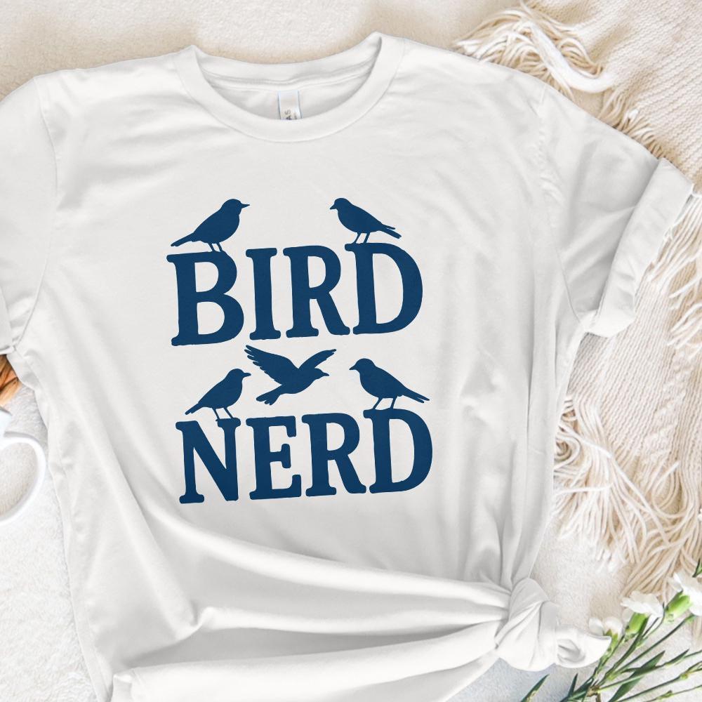 Bird Nerd PNG, Funny Bird Lover Shirt - 300 DPI Design for T-Shirt