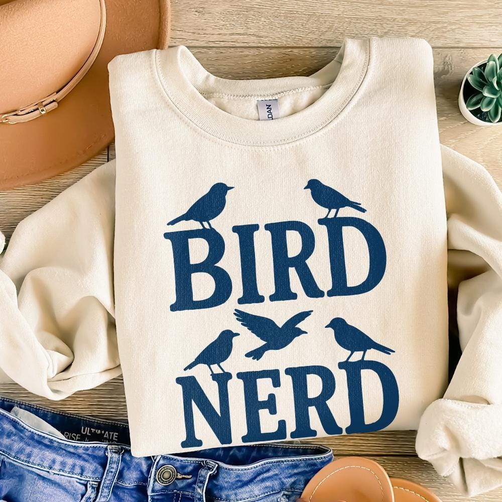 Bird Nerd PNG, Funny Bird Lover Shirt - 300 DPI Design for T-Shirt