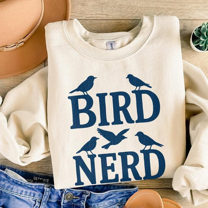 Bird Nerd PNG, Funny Bird Lover Shirt - 300 DPI Design for T-Shirt