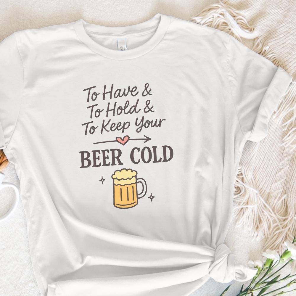 To Have, To Hold and To Keep Your Beer Cold PNG – Funny Beer PNG File for