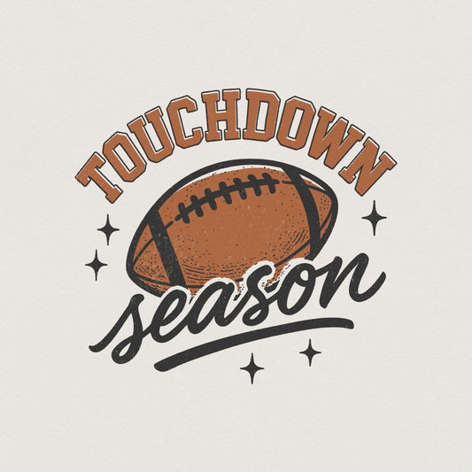 Touchdown Season PNG, Football Mom PNG - 300 DPI Design for T-Shirt