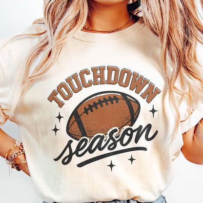 Touchdown Season PNG, Football Mom PNG - 300 DPI Design for T-Shirt