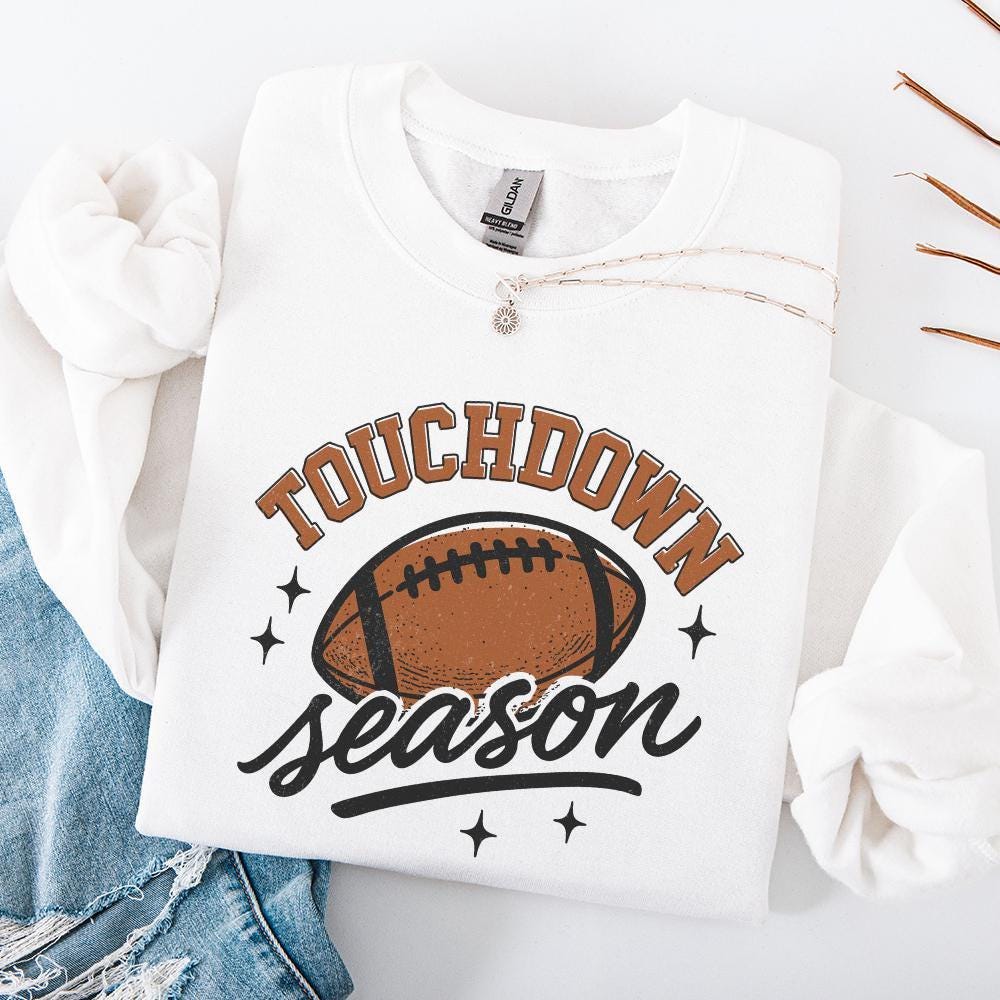 Touchdown Season PNG, Football Mom PNG - 300 DPI Design for T-Shirt