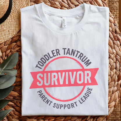 Toddler Tantrum Survivor Parent Support League PNG | Funny Parenting PNG