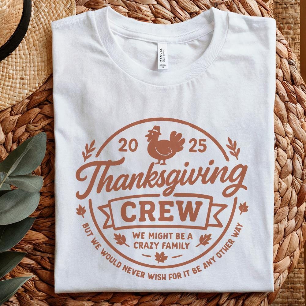 Thanksgiving Crew PNG, Funny Thanksgiving Family Shirt - 300 DPI Design