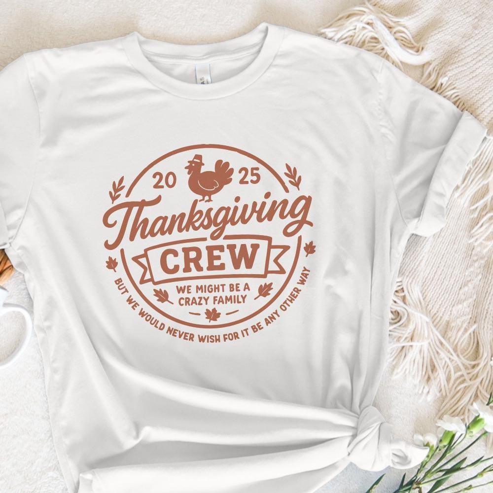 Thanksgiving Crew PNG, Funny Thanksgiving Family Shirt - 300 DPI Design