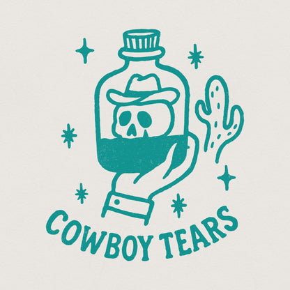 Cowboy Tears PNG, Western PNG Digital Download - 300 DPI Design for T-Shirt
