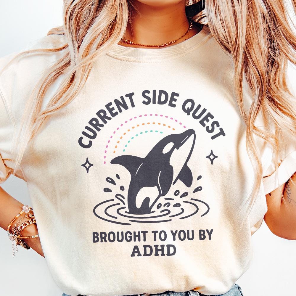 Current Side Quest Brought To You By ADHD PNG, Mental Health Digital