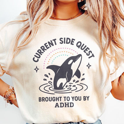 Current Side Quest Brought To You By ADHD PNG, Mental Health Digital