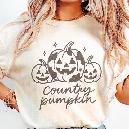 Country Pumpkin PNG, Halloween Pumpkin Digital Download - 300 DPI Design