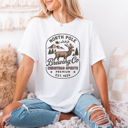 North Pole Brewing Co Christmas Spirits PNG, Reindeer Beer PNG - 300 DPI