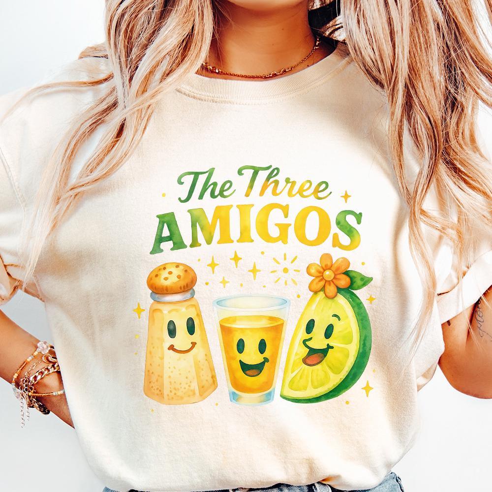 The Three Amigos PNG, Salt Lime Tequila Digital Art File - 300 DPI Design