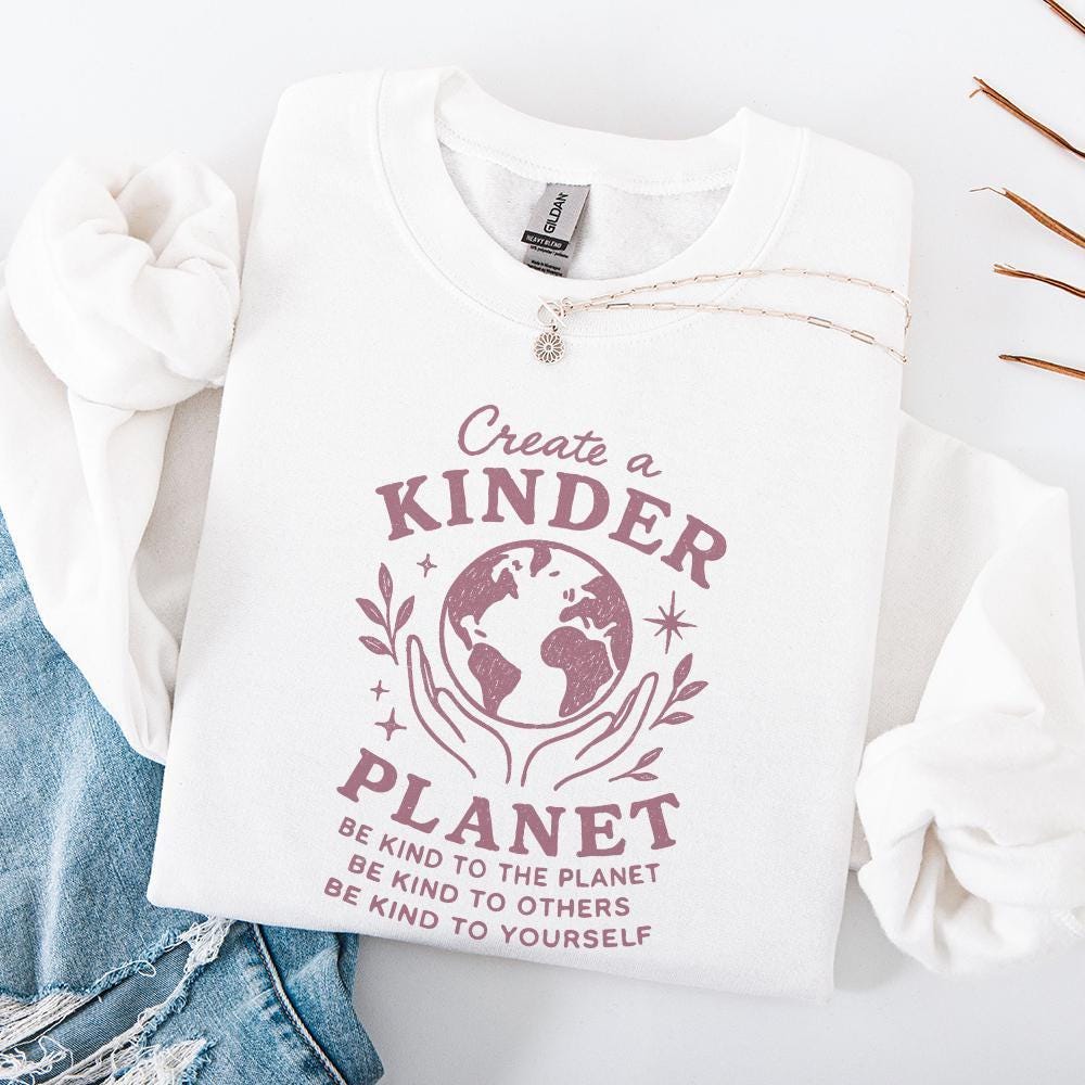 Create a Kinder Planet PNG, Be Kind Digital Design - 300 DPI Design for