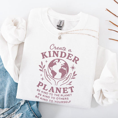 Create a Kinder Planet PNG, Be Kind Digital Design - 300 DPI Design for