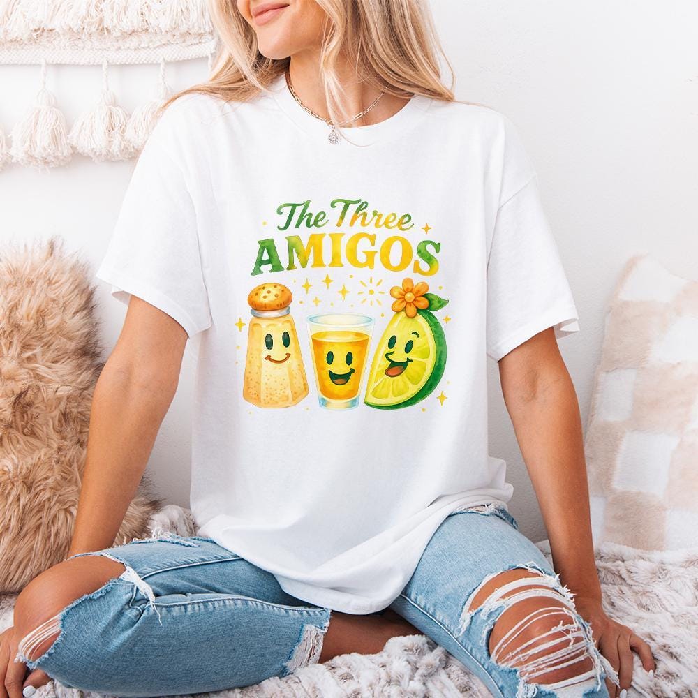 The Three Amigos PNG, Salt Lime Tequila Digital Art File - 300 DPI Design