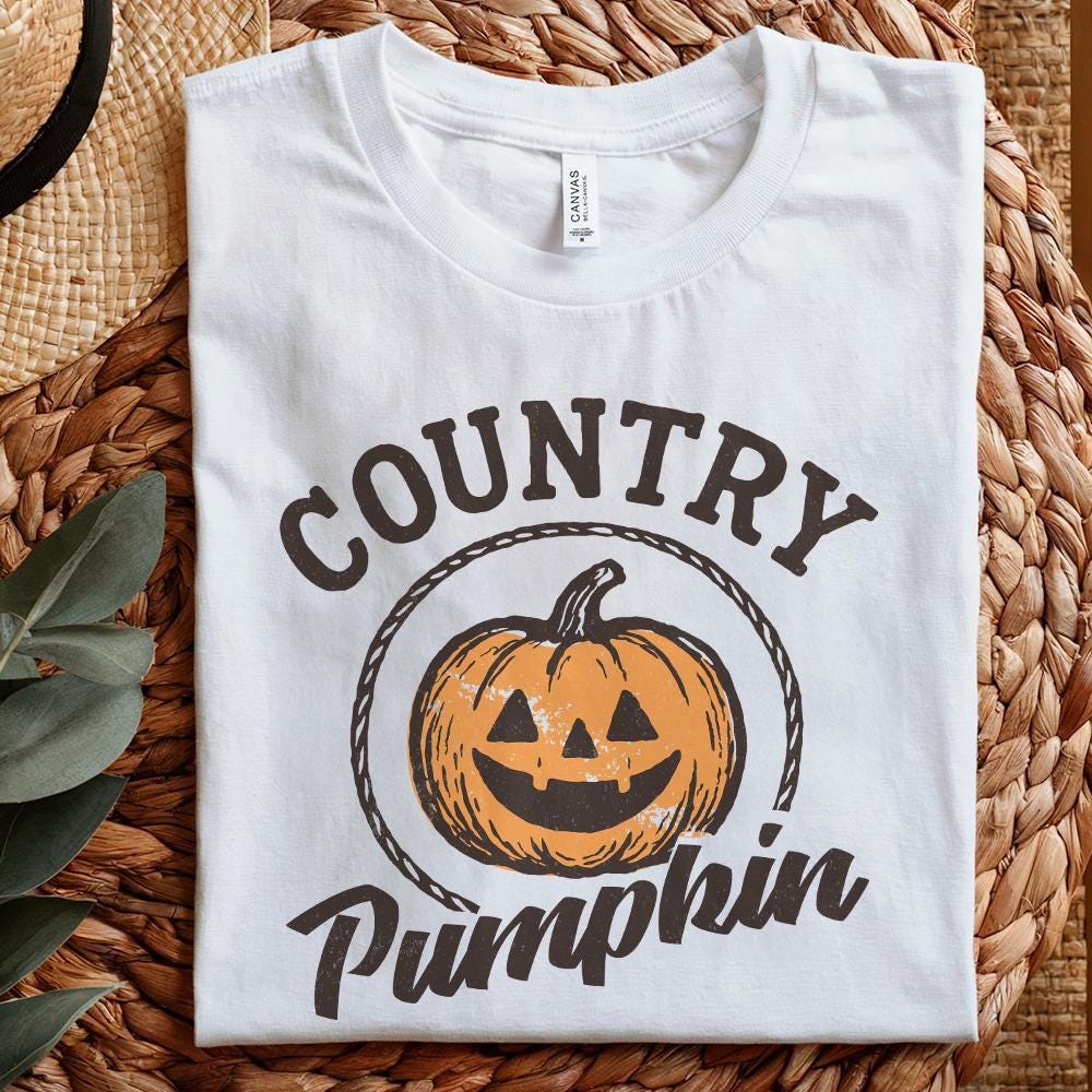 Country Pumpkin PNG, Country Pumpkin Shirt - 300 DPI Design for T-Shirt