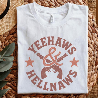 Yeehaws & Hellnaws PNG, Western Country PNG Digital Download - 300 DPI