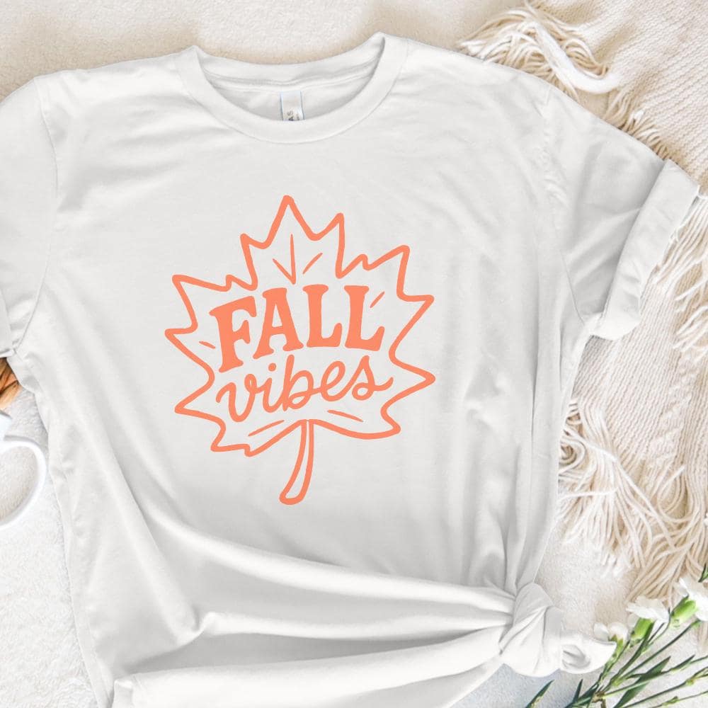 Fall Vibes PNG, Autumn Digital Download - 300 DPI Design for T-Shirt