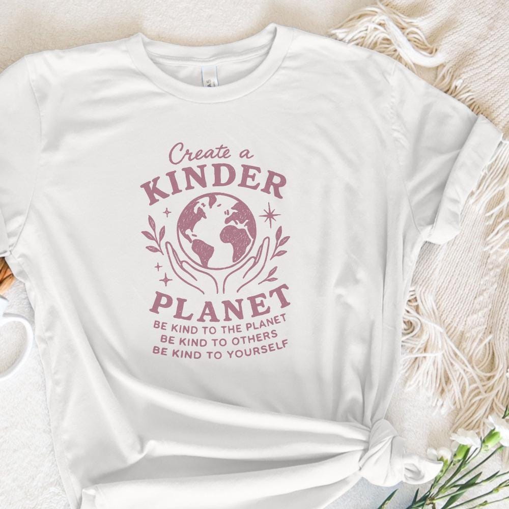 Create a Kinder Planet PNG, Be Kind Digital Design - 300 DPI Design for