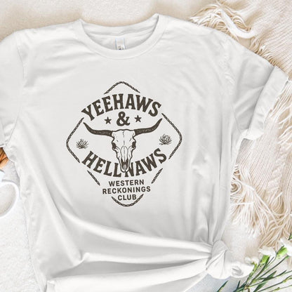 Yeehaws & Hell Naws PNG, Western Reckonings Club - 300 DPI Design for