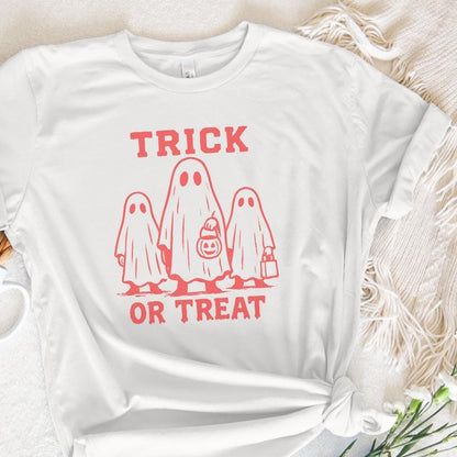 Trick Or Treat Retro Ghost PNG, Halloween PNG - 300 DPI Design for T-Shirt