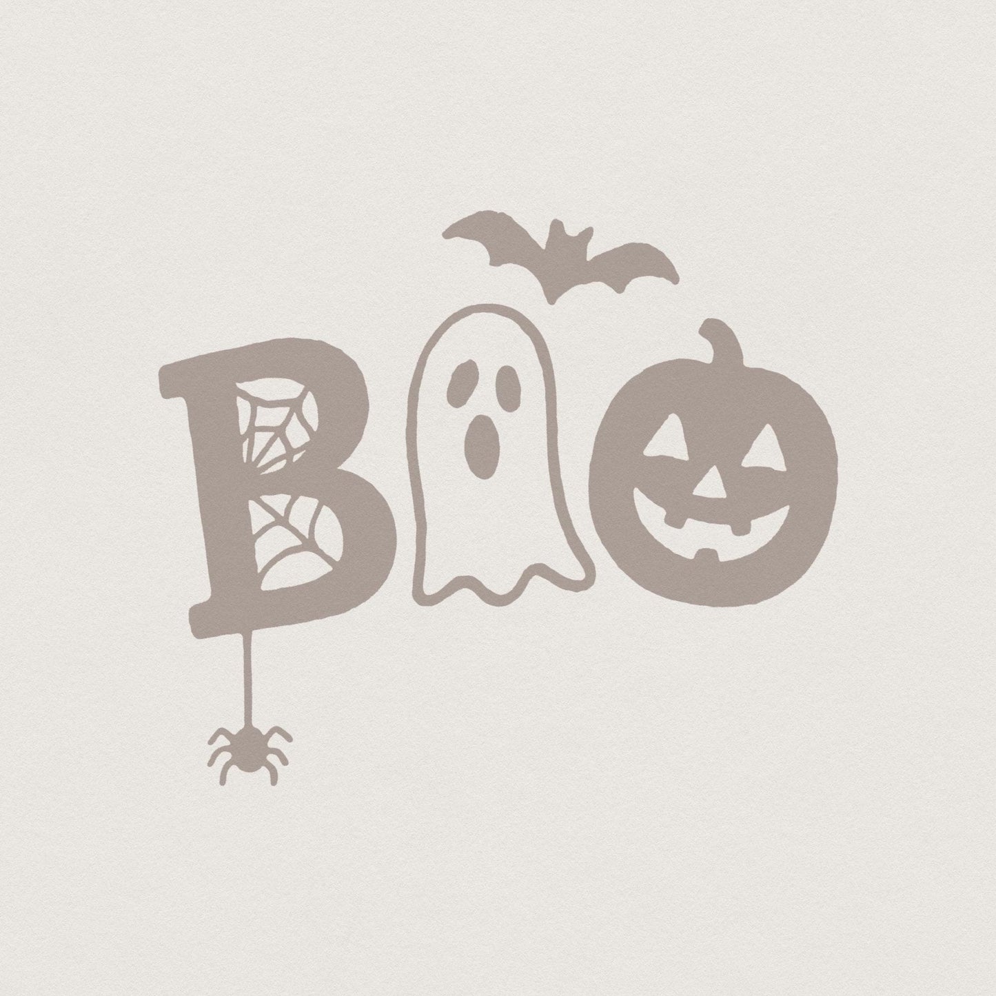 Boo Ghost Pumpkin Cute Halloween Shirt PNG, Retro Fall Spider Bat PNG