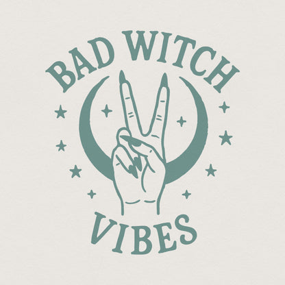 Bad Witch Vibes PNG Digital Download, Celestial Witchy Art - 300 DPI