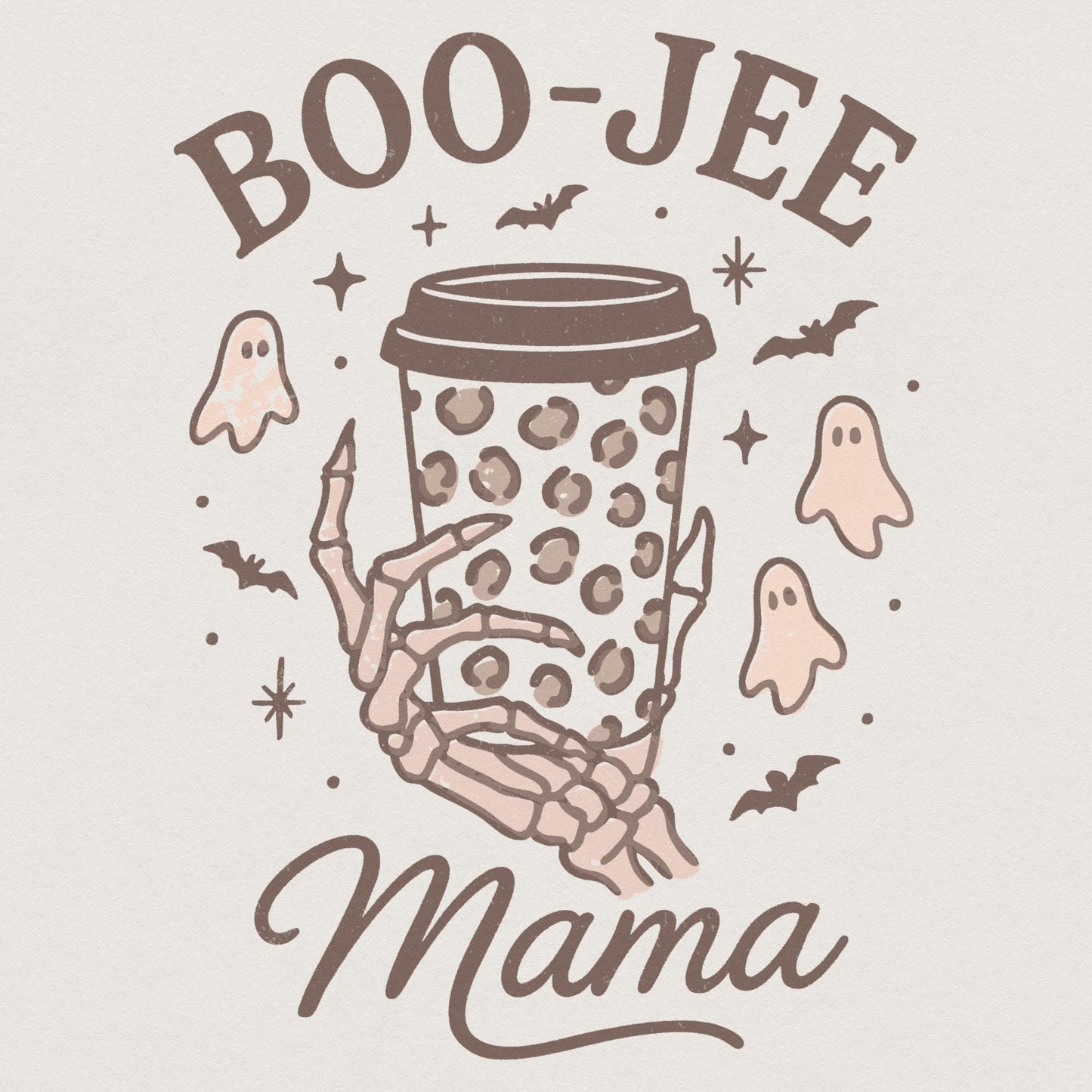 Boo-Jee Mama PNG, Spooky Mama PNG - 300 DPI Design for T-Shirt