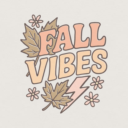 Fall Vibes PNG, Retro Autumn Shirt - 300 DPI Design for T-Shirt