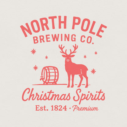 North Pole Brewing Co. Christmas Spirits PNG, Reindeer Holiday PNG - 300