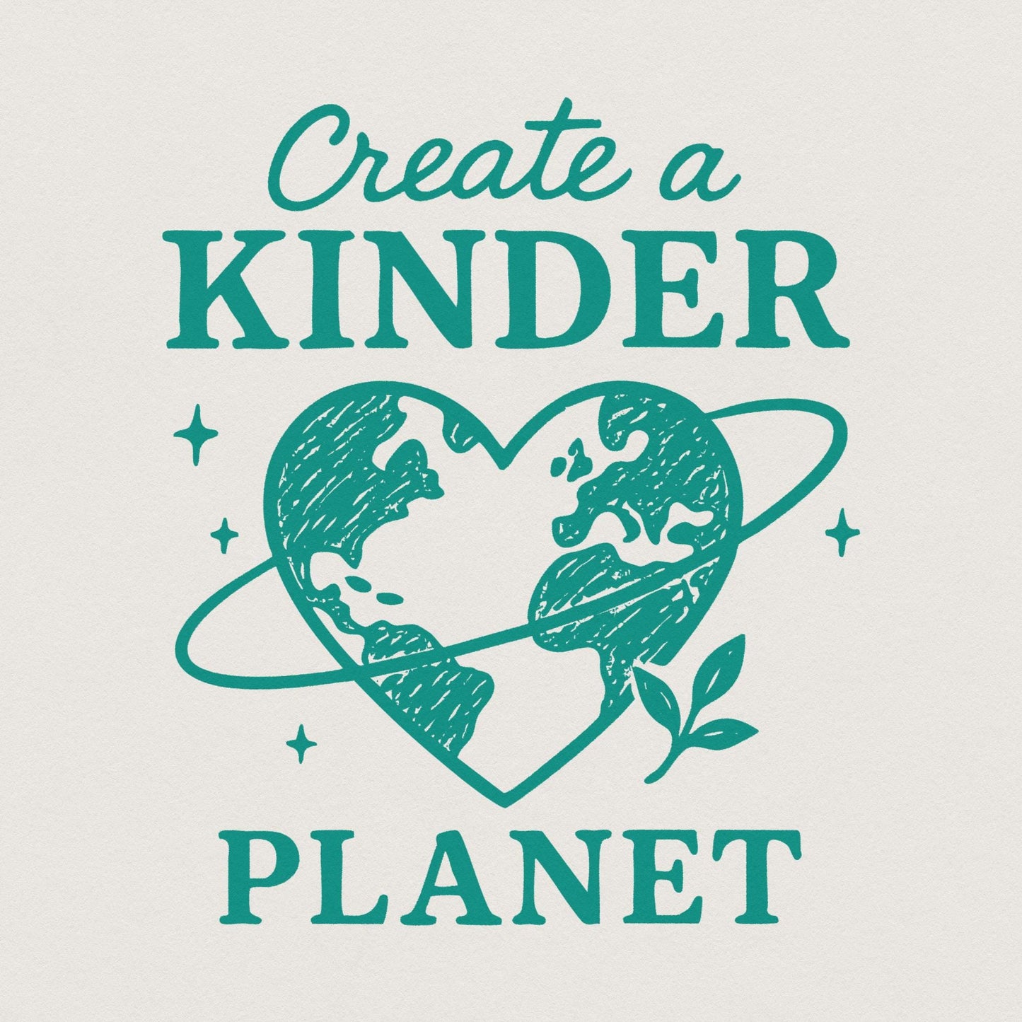 Create a Kinder Planet PNG, Eco Earth PNG - 300 DPI Design for T-Shirt
