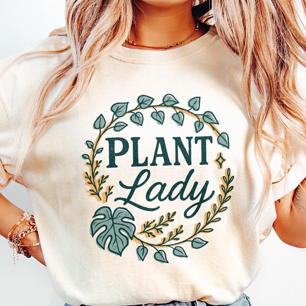 Plant Lady PNG, Botanical PNG for Plant Lover - 300 DPI Design for T-Shirt