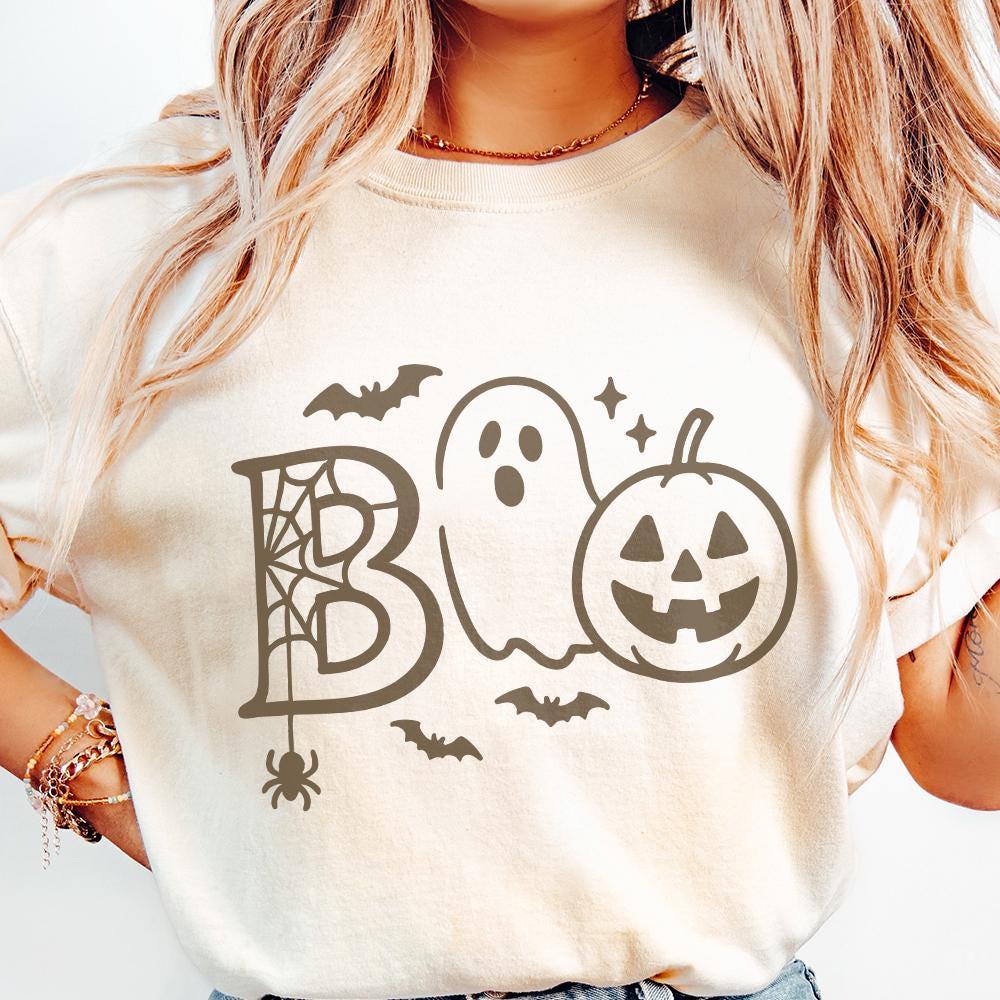 Boo PNG, Cute Halloween PNG - 300 DPI Design for T-Shirt