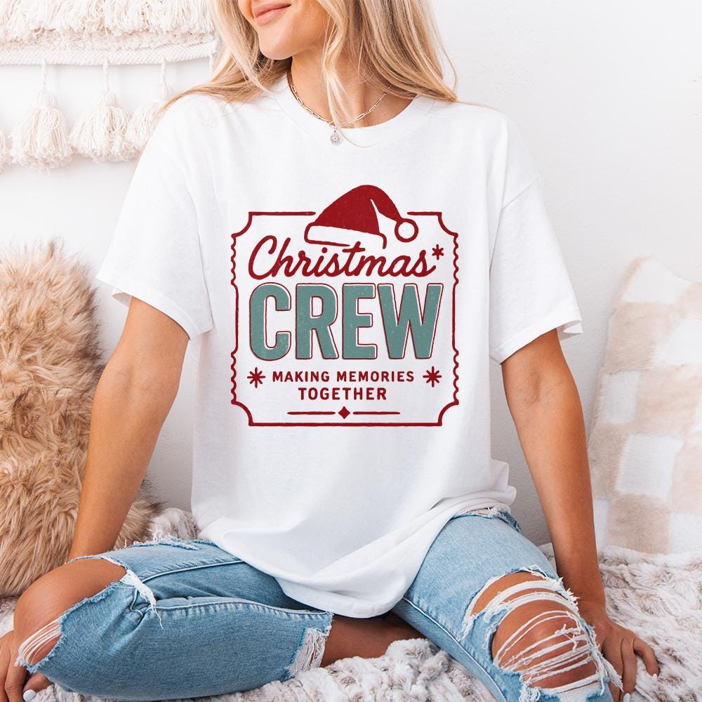 Christmas Crew Making Memories Together PNG, Family Christmas Shirt PNG -